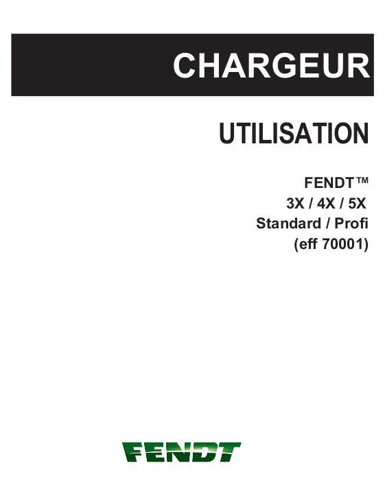 AGCO 3X 4X 5X Loader (Standard and Profi, eff sn 70001) Operator Manual 72621519 French 1 AGCO 3X 4X 5X Loader (Standard and Profi, eff sn 70001) Operator Manual 72621519 French