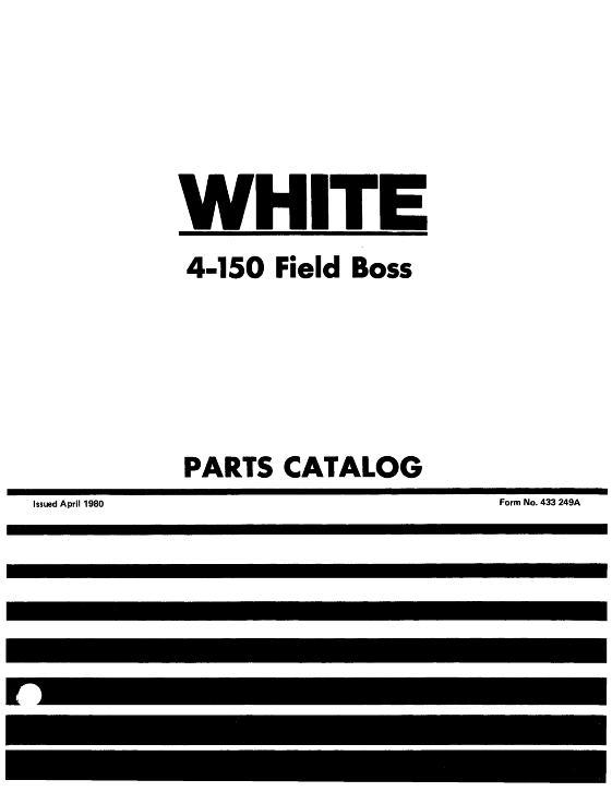 AGCO 4-150 Tractor Parts Book 433249A English