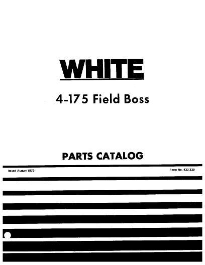 AGCO 4-175 Tractor Parts Book 433329 English