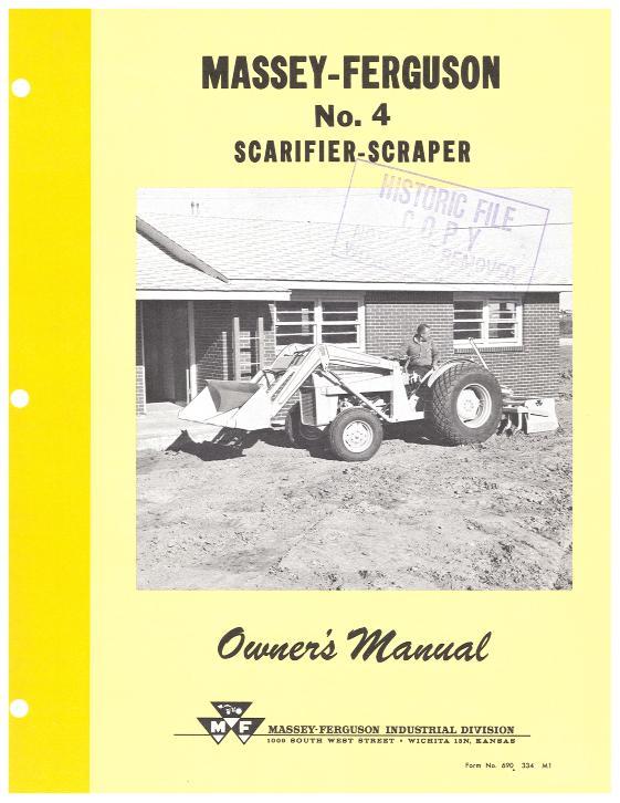 AGCO 4 Scarifier Scraper Operator Manual 690334M1 English 1 AGCO 4 Scarifier Scraper Operator Manual 690334M1 English