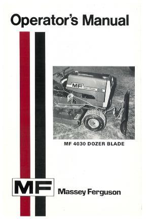 AGCO 4030 Dozer Blade Operator Manual 1448427M1 English 1 AGCO 4030 Dozer Blade Operator Manual 1448427M1 English