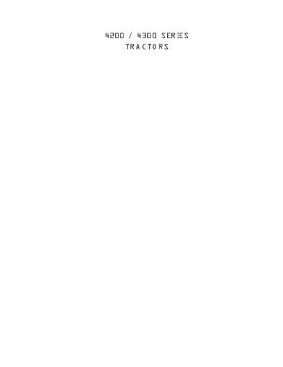 AGCO 4200 & 4300 Series Tractor (packet) Service Manual 1449494M4 English