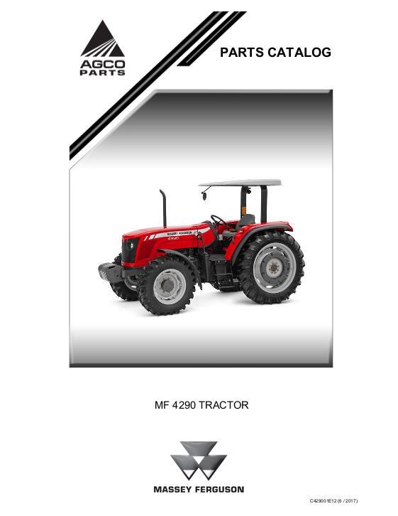 AGCO 4290 Tractor (Brazil production) Parts Book C429001E12 English