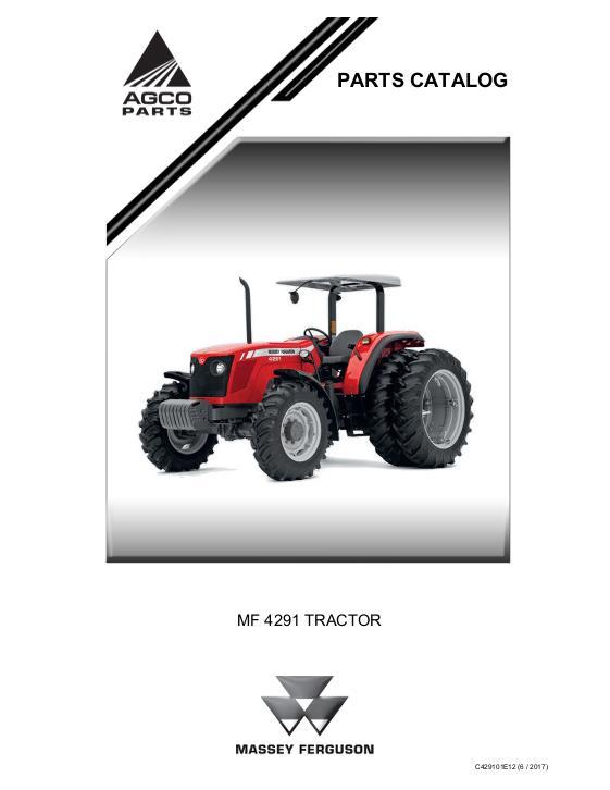 AGCO 4291 Tractor (Brazil production) Parts Book C429101E12 English