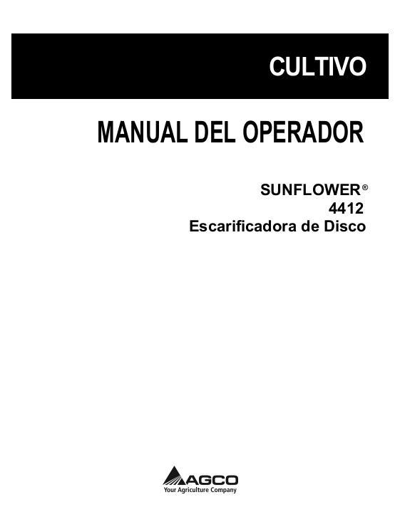 AGCO 4412 Disc Ripper Operator Manual 9971490SNG Spanish 1 AGCO 4412 Disc Ripper Operator Manual 9971490SNG Spanish
