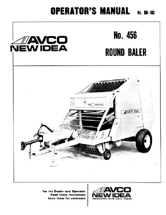 AGCO 456 Round Baler (lot B-6) Operator Manual 986172 English 1 AGCO 456 Round Baler (lot B-6) Operator Manual 986172 English