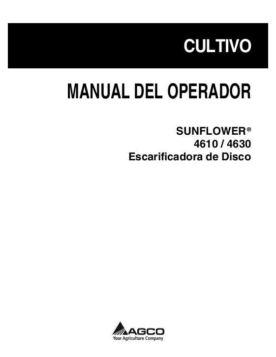 AGCO 4600 Disc Ripper Operator Manual 9971251SNA Spanish 1 AGCO 4600 Disc Ripper Operator Manual 9971251SNA Spanish