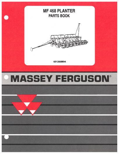 AGCO 468 Planter Parts Book 651266M94 English