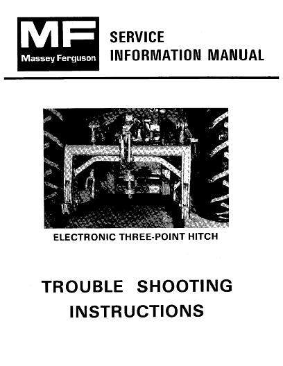 AGCO 4800 4840 4880 4900 Tractor (3 point hitch section) Service Manual 1448530M3 English