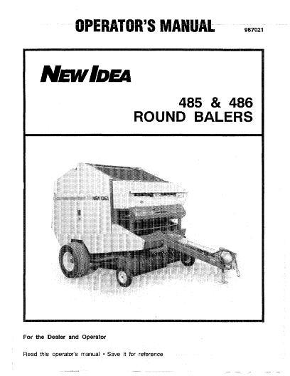 AGCO 485 Round Baler (1991) Operator Manual 987021 English 1 AGCO 485 Round Baler (1991) Operator Manual 987021 English
