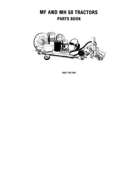 AGCO 50 Tractor (Ag) Parts Book 690195M5 English