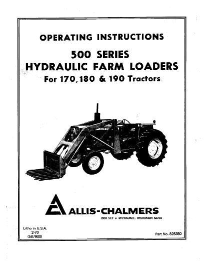 AGCO 500 Series Loader Operator Manual 70828350 English 1 AGCO 500 Series Loader Operator Manual 70828350 English