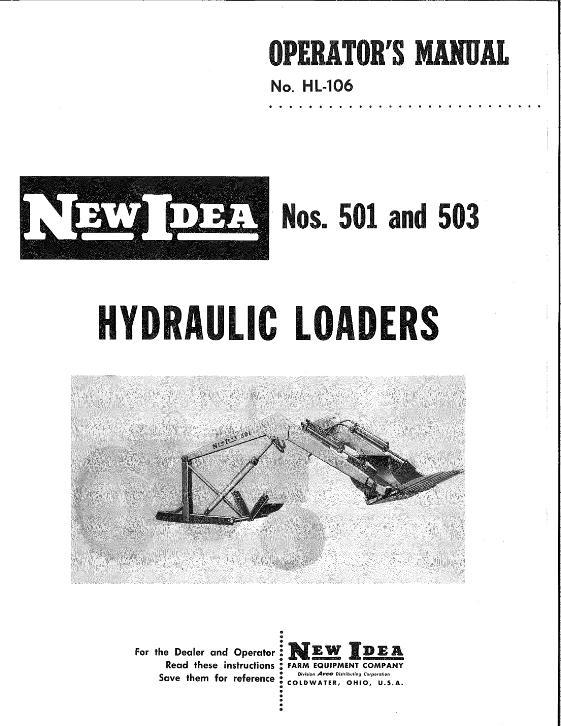 AGCO 501 503 Hydraulic Loaders (mounted) Operator Manual 985024 English 1 AGCO 501 503 Hydraulic Loaders (mounted) Operator Manual 985024 English