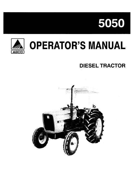 AGCO 5050 Tractor Operator Manual 72088901 English 1 AGCO 5050 Tractor Operator Manual 72088901 English