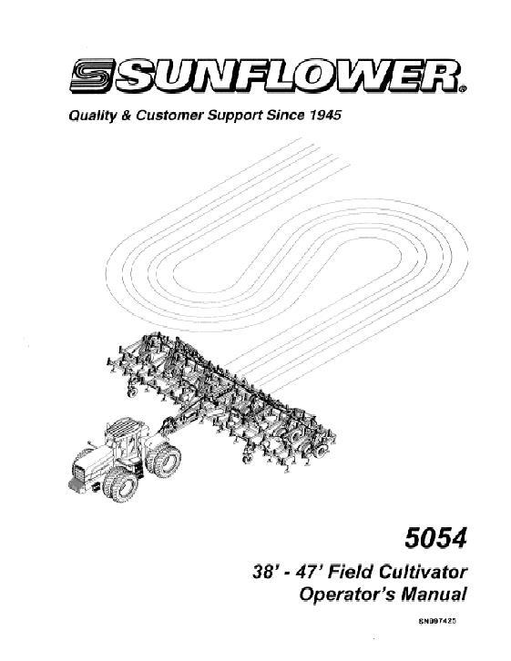 AGCO 5054 Field Cultivator (38 - 47 ft) Operator Manual SN997425 English 1 AGCO 5054 Field Cultivator (38 - 47 ft) Operator Manual SN997425 English