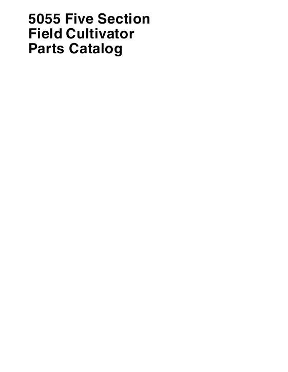 AGCO 5055 Field Cultivator (5 section) Parts Book 651845M4 English
