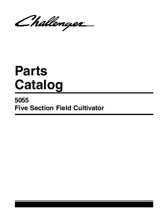 AGCO 5055 Field Cultivator (5 section) Parts Book 79027272D English