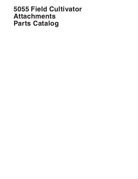 AGCO 5055 Field Cultivator Attachments Parts Book 651846M3 English