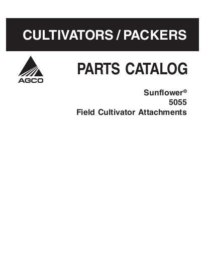 AGCO 5055 Field Cultivator Attachments Parts Book 79023736C English