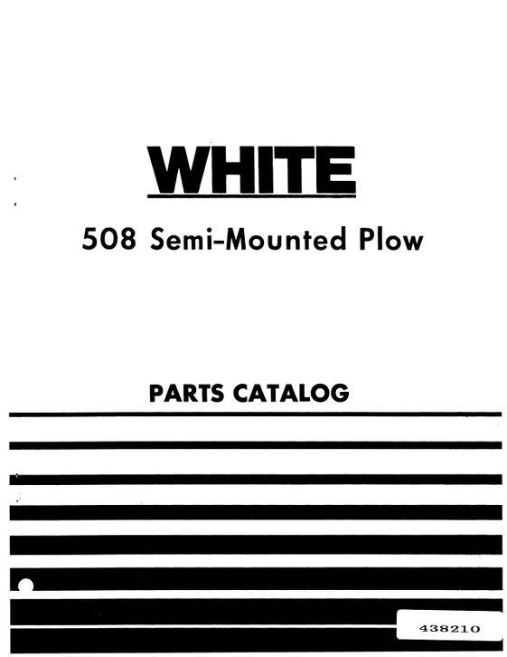 AGCO 508 Plow (semi mounted) Parts Book W438210 English