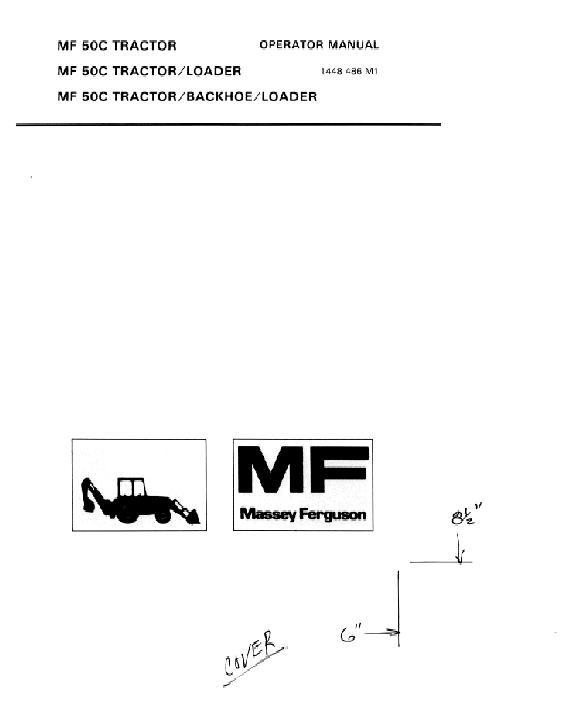 AGCO 50C TL TBL Utility Tractor Operator Manual 1448486M1 English 1 AGCO 50C TL TBL Utility Tractor Operator Manual 1448486M1 English