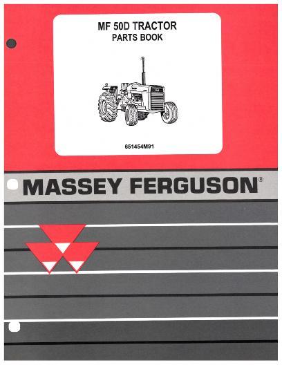 AGCO 50D Tractor (Detroit) Parts Book 651454M91 English