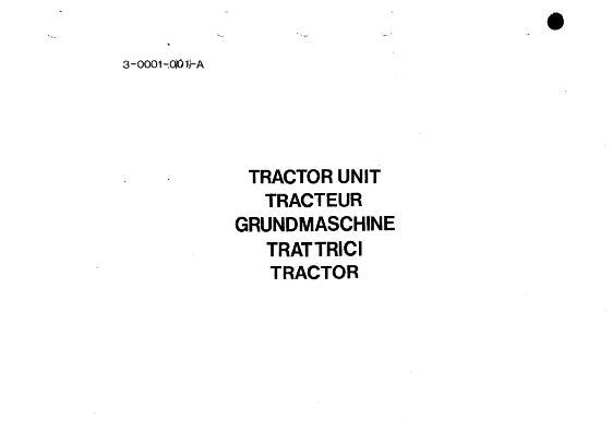 AGCO 50H 50HX 60H TL and TBL (Early) Tractor Parts Book 819722M6 English