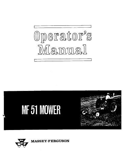 AGCO 51 Mower Operator Manual 690433M2 English 1 AGCO 51 Mower Operator Manual 690433M2 English