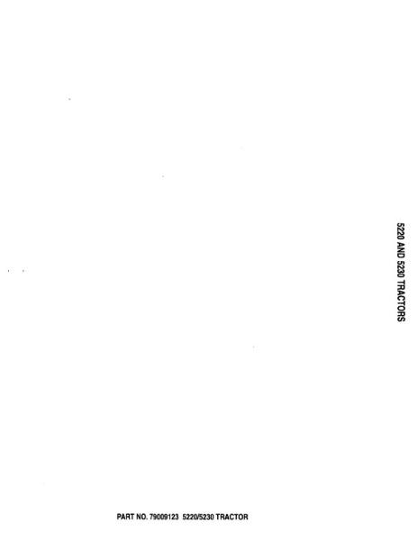 AGCO 5220 5230 Tab Set Service Manual 79009123 English