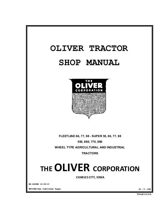 AGCO 55 66 77 88 550 660 770 880 Tractor (packet) Service Manual S1-5-X1B English