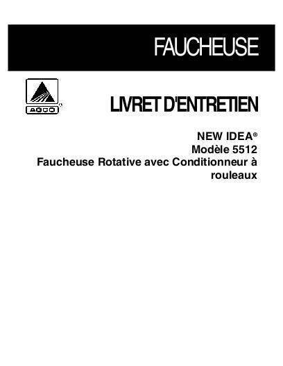 AGCO 5512 - Roll Cond. Operator Manual 700724019E French 1 AGCO 5512 - Roll Cond. Operator Manual 700724019E French