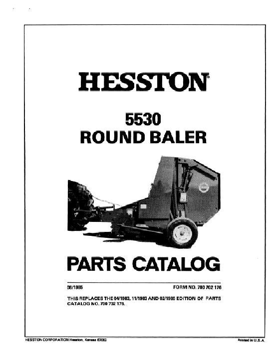 AGCO 5530 Round Baler Parts Book 700702176 English 1 AGCO 5530 Round Baler Parts Book 700702176 English