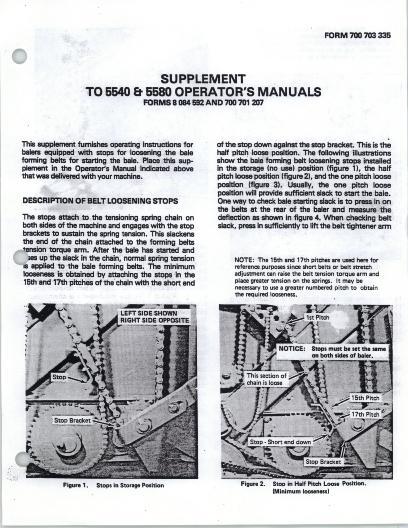AGCO 5540 5580 Round Baler (supplement) Operator Manual 700703335 English 1 AGCO 5540 5580 Round Baler (supplement) Operator Manual 700703335 English