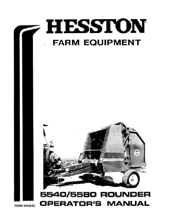 AGCO 5540 (sn 518 to 3790) 5580 (sn 201 to 4069) Round Baler Operator Manual 8084592 English 1 AGCO 5540 (sn 518 to 3790) 5580 (sn 201 to 4069) Round Baler Operator Manual 8084592 English