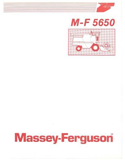 AGCO 5650 Combine Operator Manual 1449620M1 English 1 AGCO 5650 Combine Operator Manual 1449620M1 English