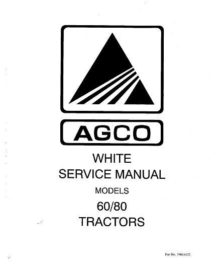 AGCO 60 80 Tractor (packet) Service Manual 79016432 English
