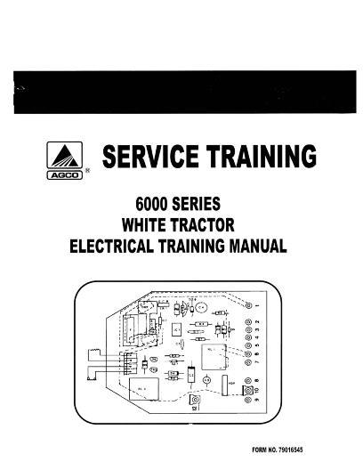 AGCO 6000 Series Tractor (electrical training) Operator Manual 79016545 English