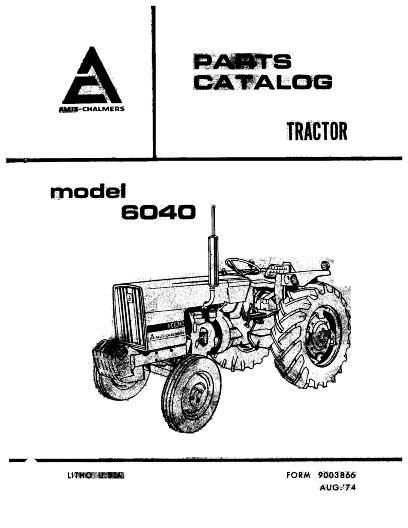 AGCO 6040 Tractor Parts Book 79003866 English 1 AGCO 6040 Tractor Parts Book 79003866 English