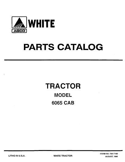 AGCO 6065 Tractor (cab) Parts Book 79017186 English 1 AGCO 6065 Tractor (cab) Parts Book 79017186 English