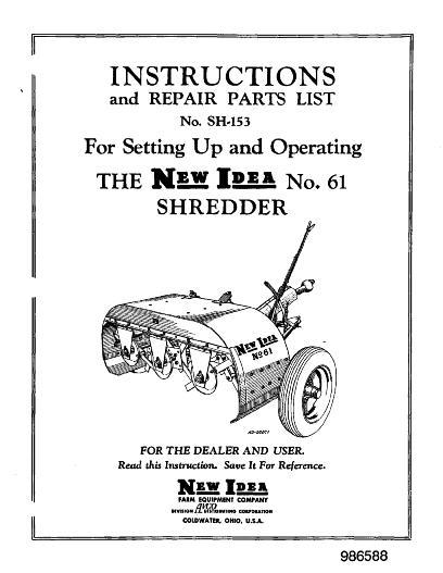 AGCO 61 Shredder (pto) Operator Manual 986588 English 1 AGCO 61 Shredder (pto) Operator Manual 986588 English