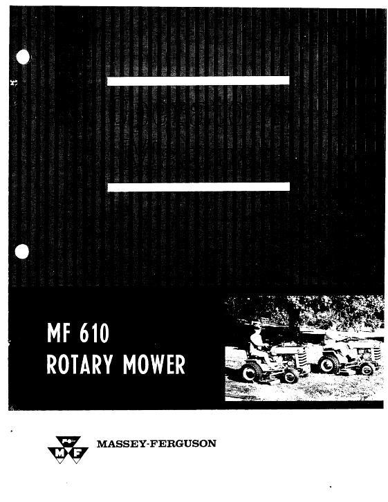 AGCO 610 Mower (attachment) Operator Manual 690771M3 English 1 AGCO 610 Mower (attachment) Operator Manual 690771M3 English