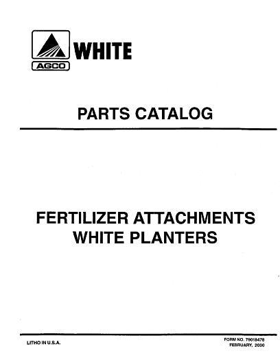 AGCO 6100 Series Planter (fertilizer attachments) Parts Book 79018478 English 1 AGCO 6100 Series Planter (fertilizer attachments) Parts Book 79018478 English