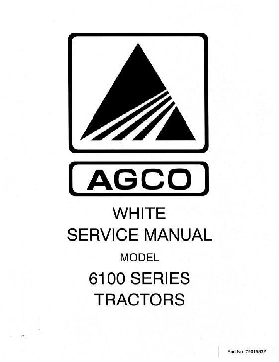 AGCO 6125 6145 6175 6195 6210 6215 Tractors (packet) Service Manual 79015832 English