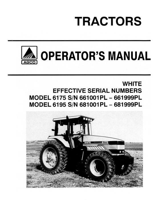 AGCO 6195 Tractor (1994) Operator Manual 72506796 English 1 AGCO 6195 Tractor (1994) Operator Manual 72506796 English