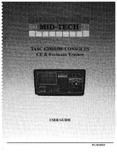 AGCO 6200 6500 Tasc (console, CE & std ver.) Operator Manual AG144538 English 1 AGCO 6200 6500 Tasc (console, CE & std ver.) Operator Manual AG144538 English
