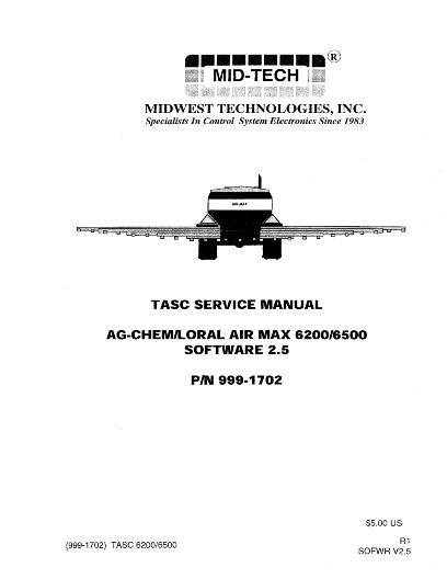 AGCO 6200 6500 Tasc (console, software ver. 2.5) Service Manual AG723148 English