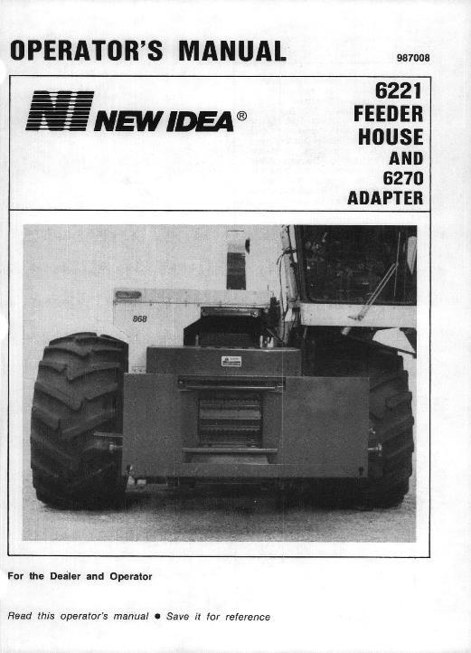 AGCO 6221 Feederhouse 6270 Adapter Operator Manual 987008 English 1 AGCO 6221 Feederhouse 6270 Adapter Operator Manual 987008 English