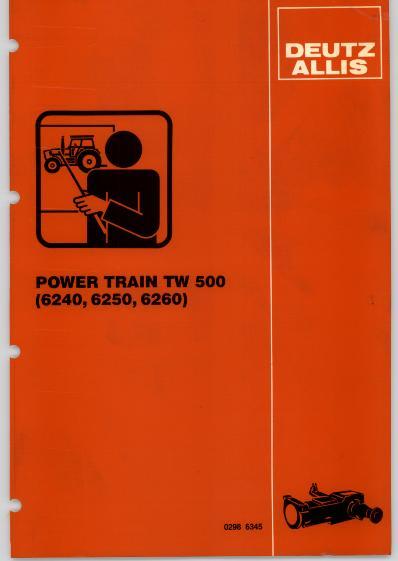 AGCO 6240 6250 6260 TW500 Tractor (power train, training) Service Manual 2986345 English