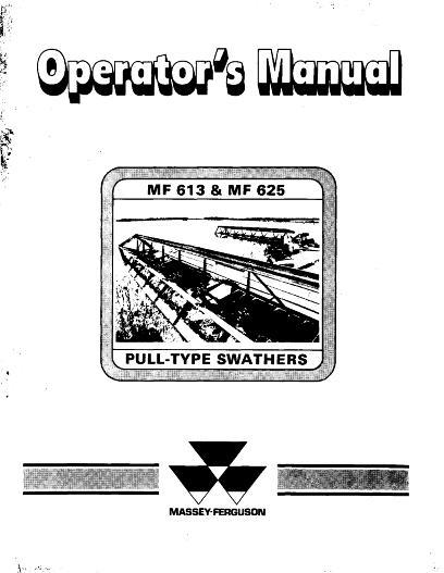 AGCO 625 Windrower Operator Manual 1449070M2 English