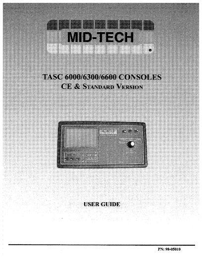 AGCO 6300 6600 Mid-Tech (TASC console, CE & std ver.) Operator Manual AG521513 Spanish 1 AGCO 6300 6600 Mid-Tech (TASC console, CE & std ver.) Operator Manual AG521513 Spanish
